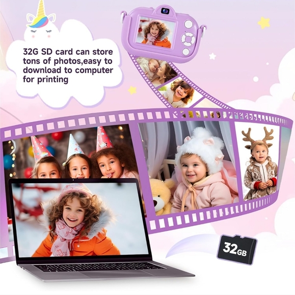 Kids Camera Toys with Memory Card - Picture 7 of 7